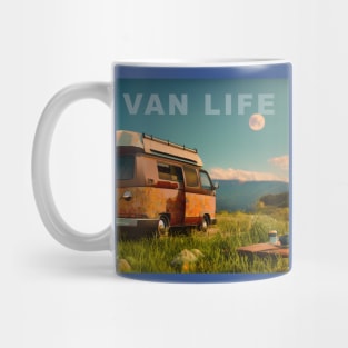 Van Life Camper RV Outdoors in Nature Mug